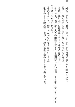 俺の彼女とお姉ちゃんの誘惑水着勝負！ Page #20