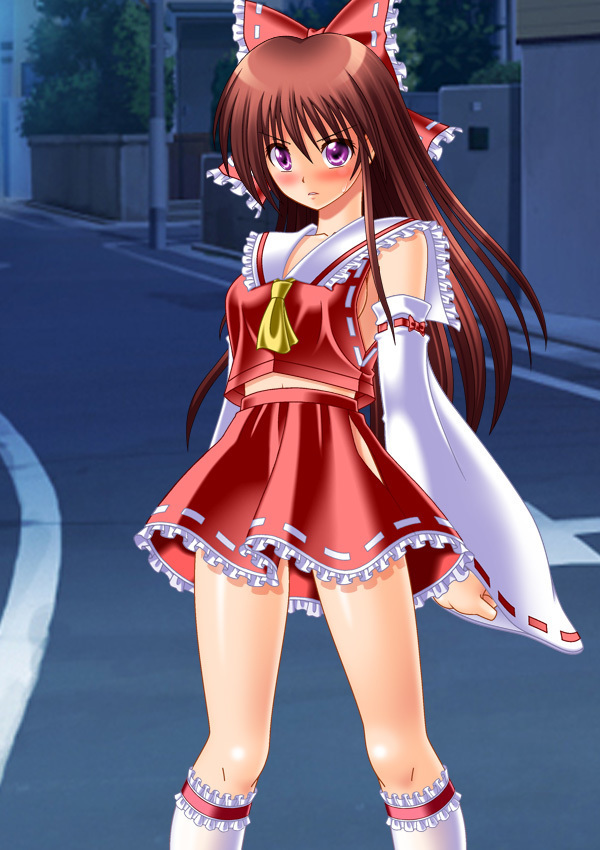 Moshi Hakurei Reimu ni Naretara ~Hakurei Reimu no Karada de Cosplay Ibutsu Sounyuu Gyaku Rape Rinkan Nakadashi Namahousou o Iu Hentai TSF Sakuhin!~