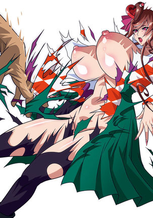 Nee-san vs Chougokubuto Yuugiri Tai Takeo Gekka no Koubousen ~"Nande Arinsu ka, Kono, Marutanbou wa"~ Page #73