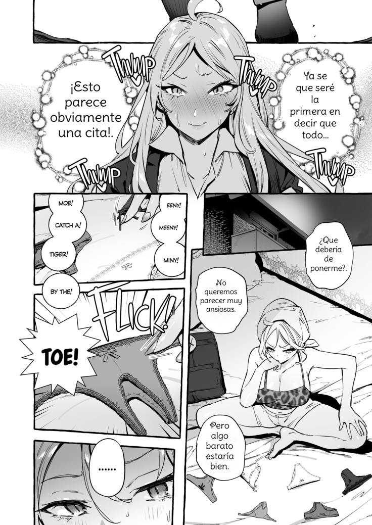 Futanari-san to Nonke-san ♀ Hatsu Date Hen | Straight Girl Meets Futa: The First Date Spanish (decensored)