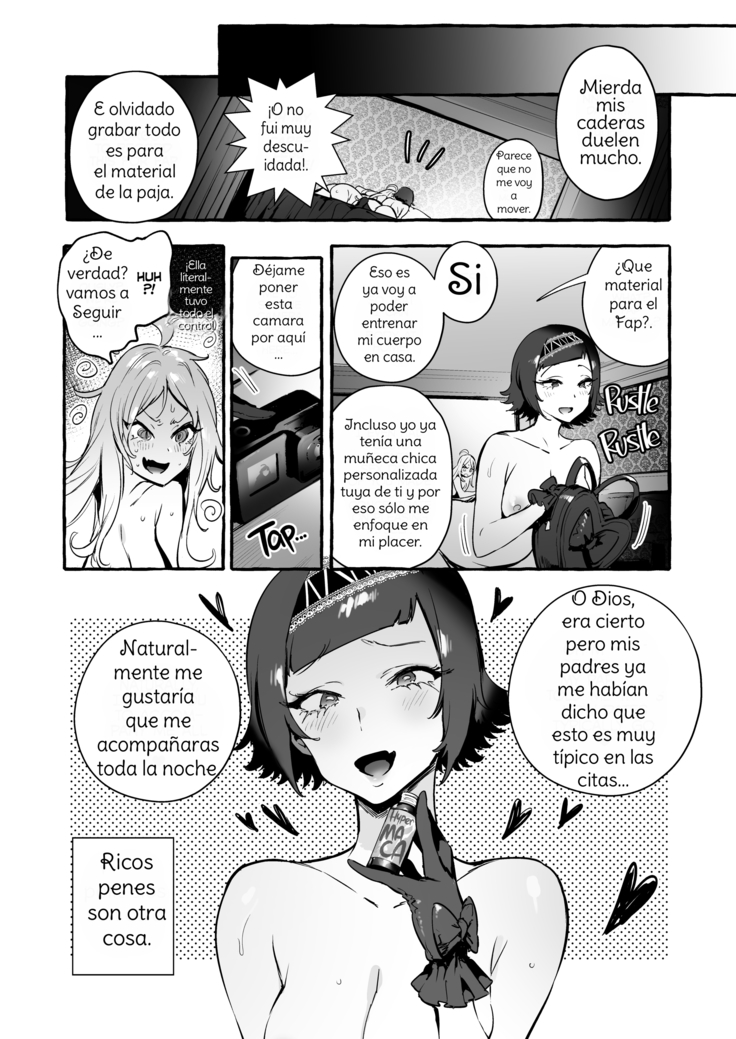 Futanari-san to Nonke-san ♀ Hatsu Date Hen | Straight Girl Meets Futa: The First Date Spanish (decensored)