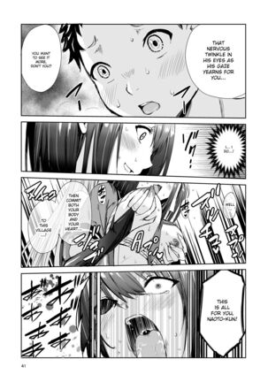 Tsuyagari Mura 4 ~Kareshi o Mamoru Tame Hikyou no Mura de Kyousei Gohoushi & NTR Sex~ - Page 40