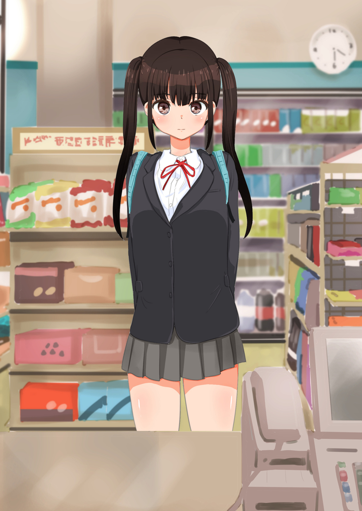 Manbiki Shoujo o Odoshite Sefure ni Shite Mita