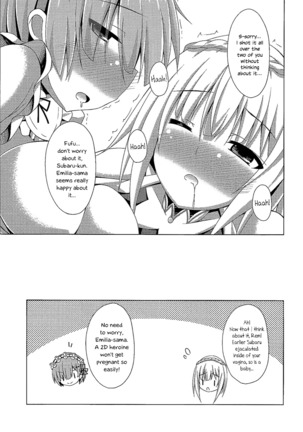 Teach me, Rem-sensei! An introduction to sex with Emilia-tan | Oshiete Rem Sensei - Page 21