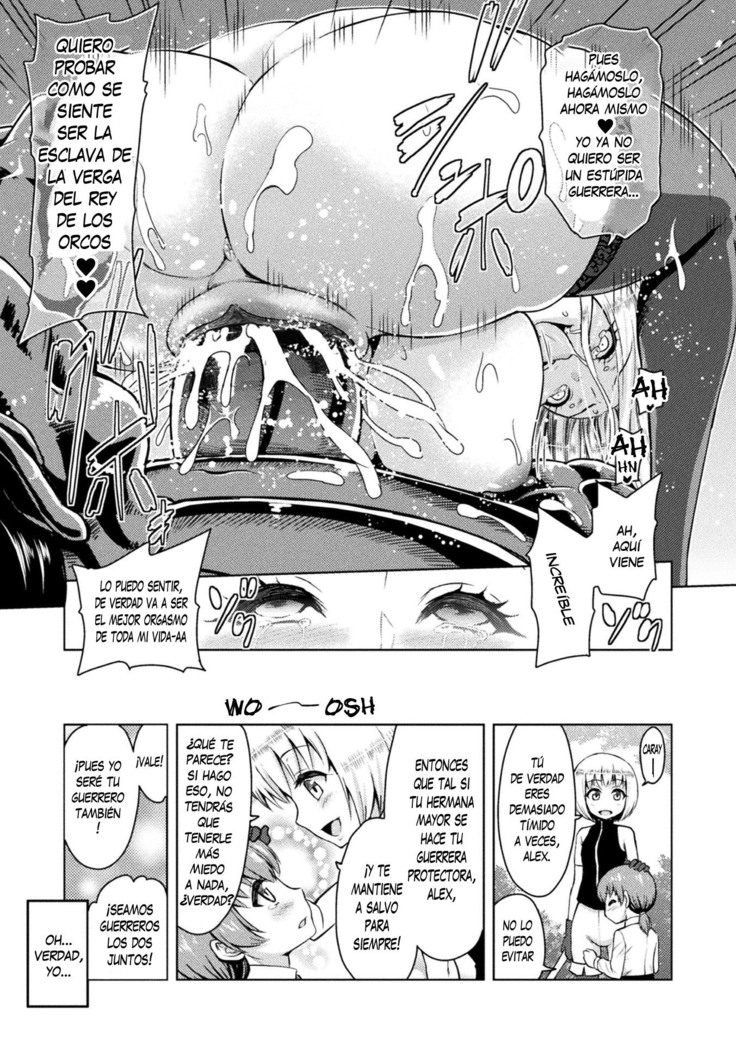 Erona -Orc no Inmon ni Okasareta Onna Kishi no Matsuro- | Erona -La Caída de una Hermosa Guerrera Maldecida con la Lasciva Marca de un Orco- Ch. 1-3