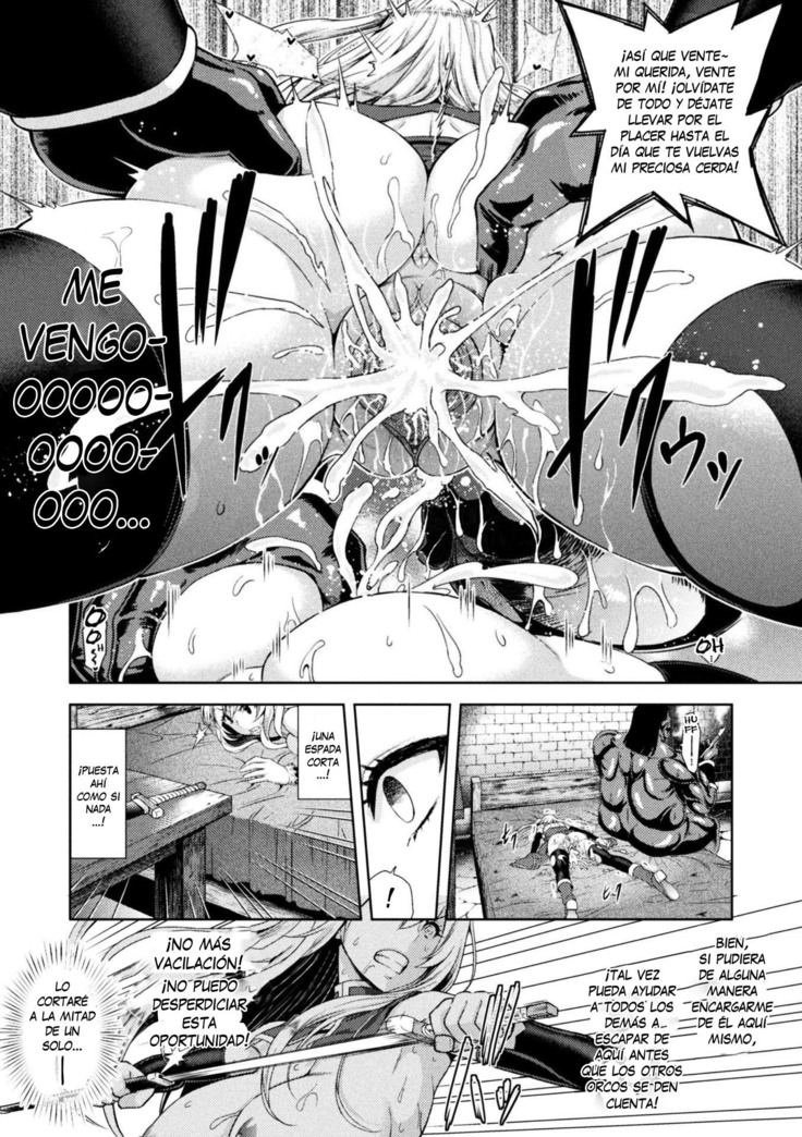 Erona -Orc no Inmon ni Okasareta Onna Kishi no Matsuro- | Erona -La Caída de una Hermosa Guerrera Maldecida con la Lasciva Marca de un Orco- Ch. 1-3