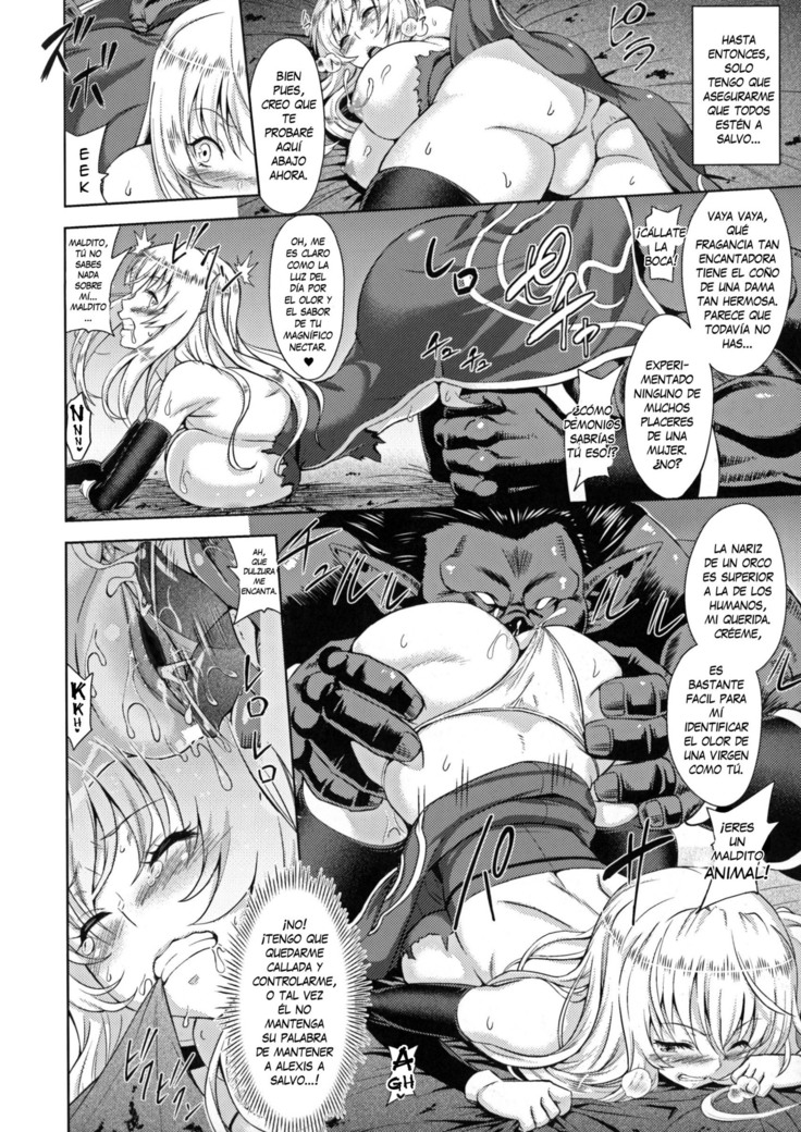 Erona -Orc no Inmon ni Okasareta Onna Kishi no Matsuro- | Erona -La Caída de una Hermosa Guerrera Maldecida con la Lasciva Marca de un Orco- Ch. 1-3