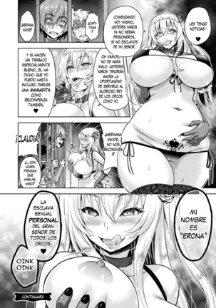 Erona -Orc no Inmon ni Okasareta Onna Kishi no Matsuro- | Erona -La Caída de una Hermosa Guerrera Maldecida con la Lasciva Marca de un Orco- Ch. 1-3 Page #77