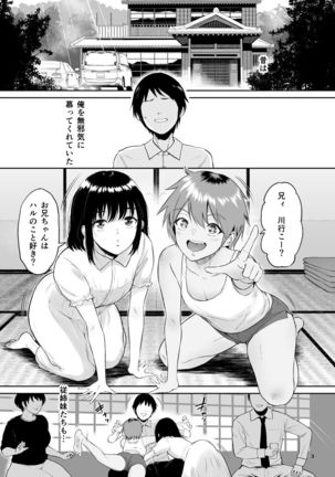 Itoko to - Inaka de Saikai Shita Muchimuchi Musume Futari to no Tanetsuke Koubi Kiroku - Page 3