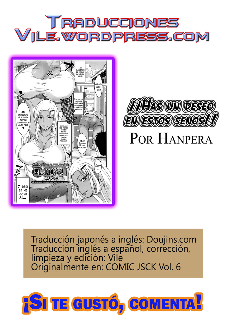 Chichi de Negai o!! | ¡¡Has un deseo en estos senos!!