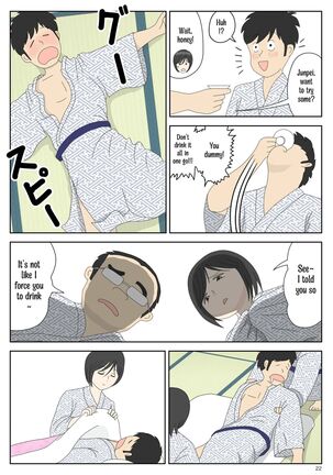 Onaneta Kaa-san 2 ~Otto no Yoko de~ | Masturbating to Mom ~Beside Her Husband~ - Page 22