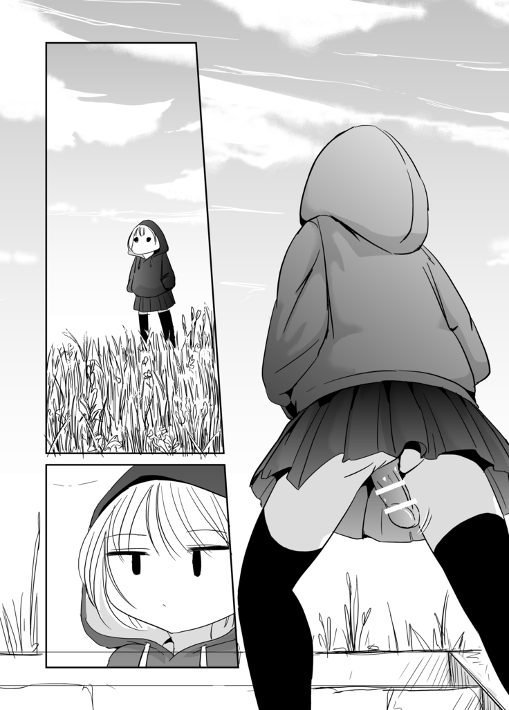 オナ狂いふたなり射精少女