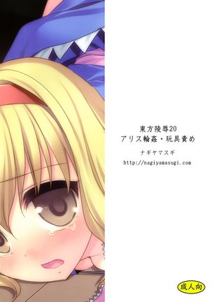 Touhou Ryoujoku 20 Alice Rinkan - Gangu-zeme Page #20