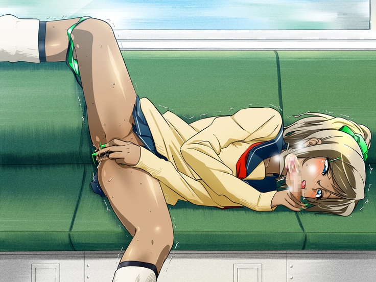 女の子だって性欲が抑えきれないときもある！ inチ○チン電車