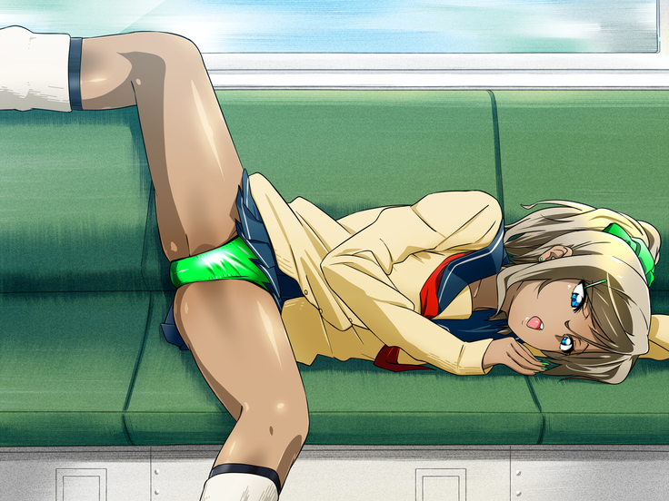 女の子だって性欲が抑えきれないときもある！ inチ○チン電車