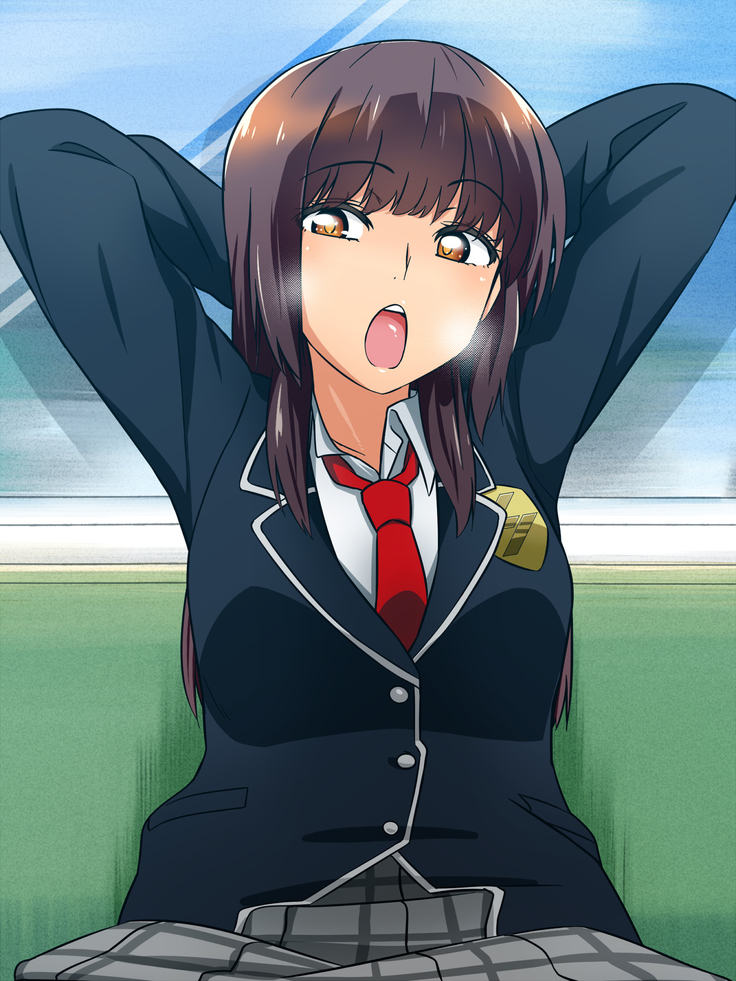 女の子だって性欲が抑えきれないときもある！ inチ○チン電車