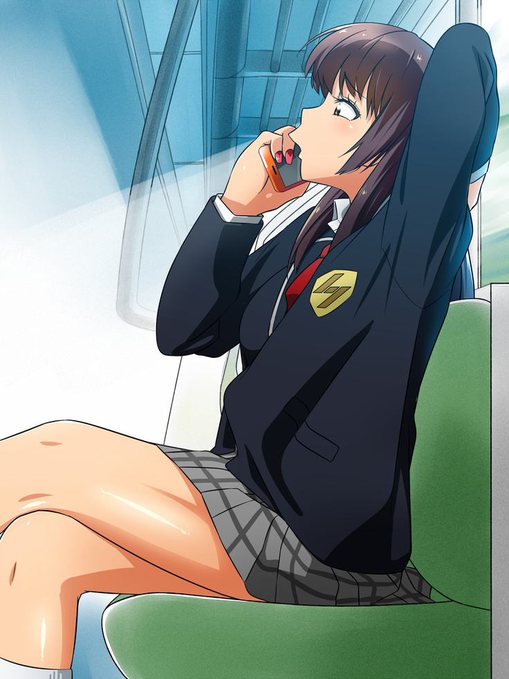 女の子だって性欲が抑えきれないときもある！ inチ○チン電車