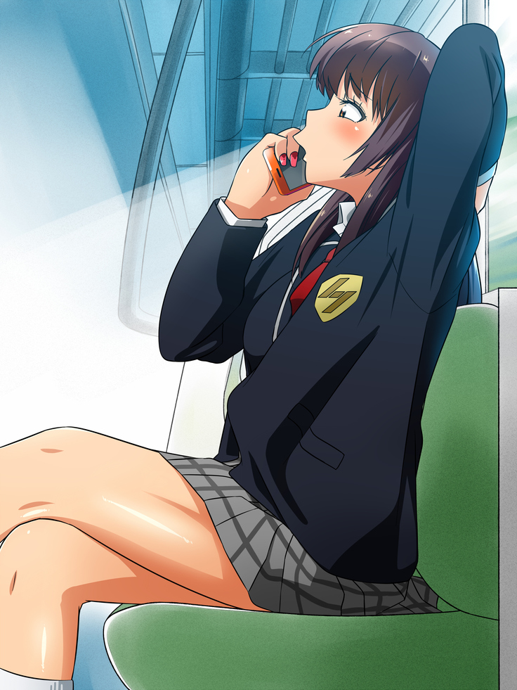 女の子だって性欲が抑えきれないときもある！ inチ○チン電車