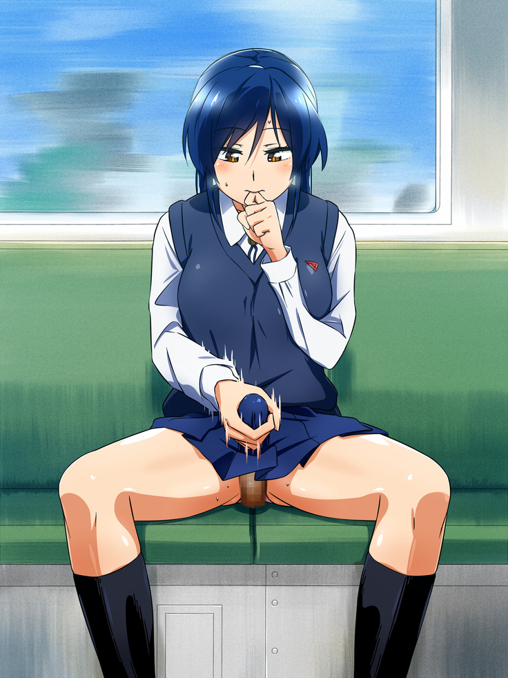 女の子だって性欲が抑えきれないときもある！ inチ○チン電車