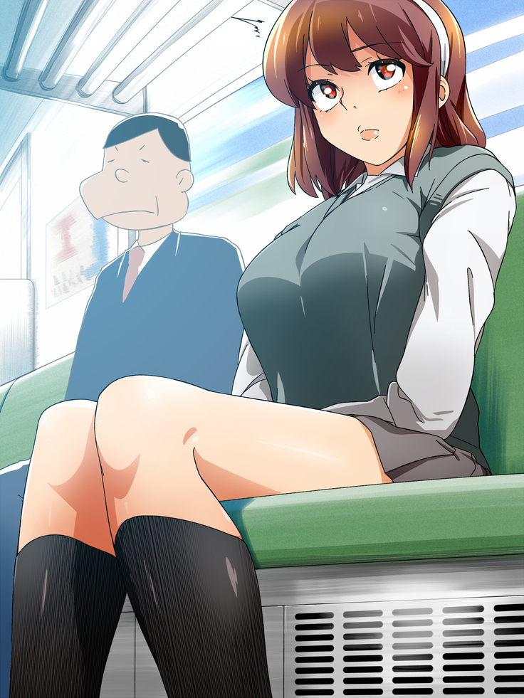 女の子だって性欲が抑えきれないときもある！ inチ○チン電車