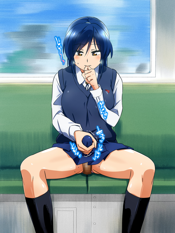 女の子だって性欲が抑えきれないときもある！ inチ○チン電車