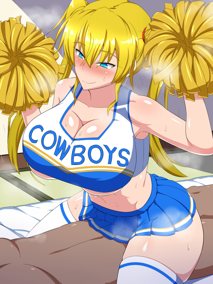 Karada de Yachin o Haraimasu! ~Bakunyuu America Musume to Namahame Koubi~