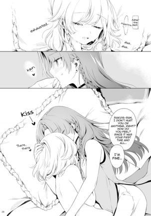 Meiling ni Kawaigarareru Sakuya-san ga Mitai Hon | A book about Sakuya getting sweet with Meiling - Page 28