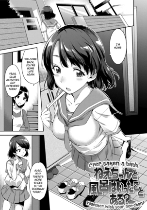Nee-chan to Furo wa Itta Koto Aru? | Ever taken a bath together with your Nee-chan? Page #1
