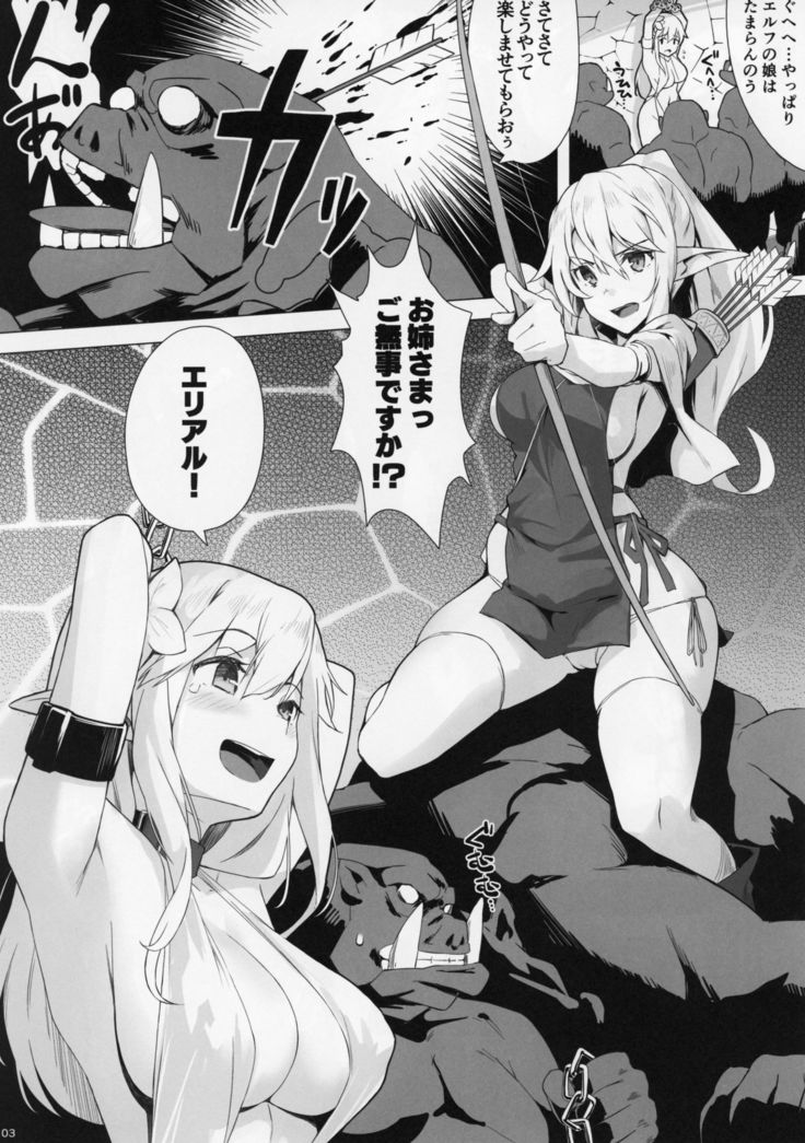 姉妹ルフオークの巣窟に行く。