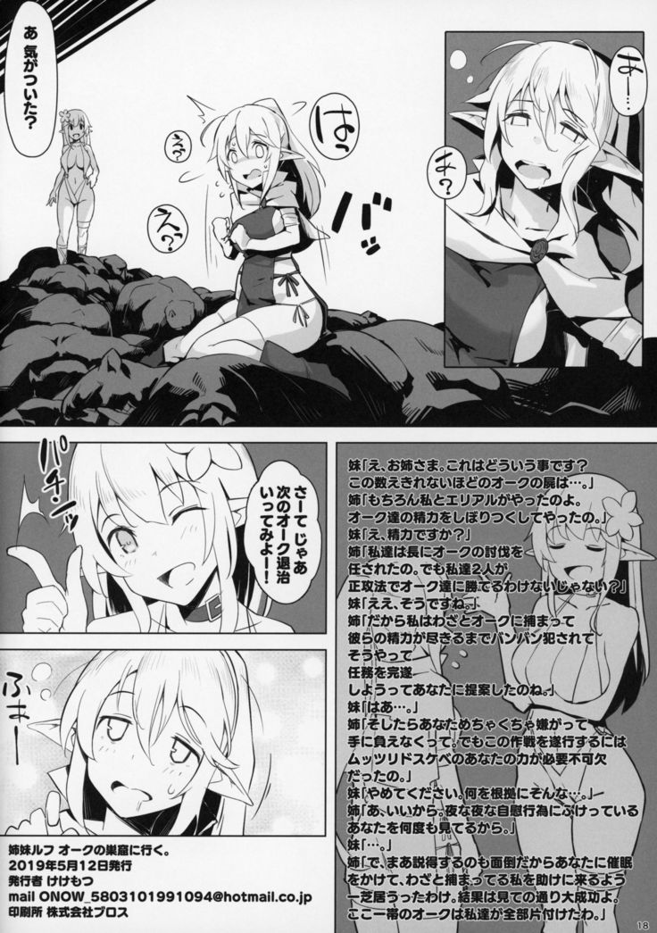 姉妹ルフオークの巣窟に行く。