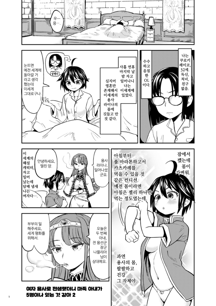 Onna Yuusha ni Tensei Shitara Mazoku no Tsuma ga 5-nin mo Irurashii 2 | 여자 용사로 전생했더니 마족 아내가 5명이나 있는 것 같아 2.