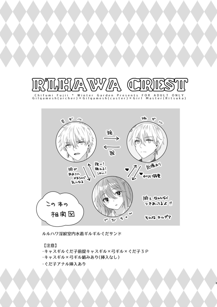 (Dai 31-ji ROOT4to5) [Winter Garden (Fujii Chifumi)] R'LHAWA CREST (Fate/Grand Order) [Sample]