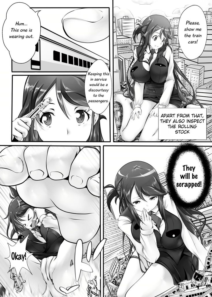 Kyodai Musume Tetsudou Kouantai - Rail Giantess!