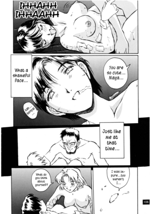 (C72) [Oiwaidou (Iwasaki Tatsuya)] Zenseiki no Evangelicosan (Kouhen) | Last Century's Evangelicosan (Prequel) (Neon Genesis Evangelion) [English] [EHCOVE] Page #109