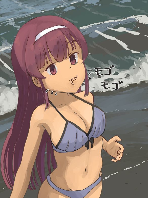Hamabe de kobito wo marunomi ni shichau onnanoko