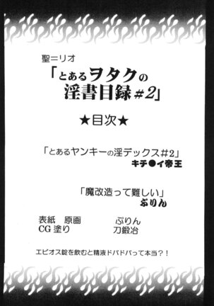 Toaru Otaku no Index #2 | 某魔术的淫蒂克丝，某不良少年的茵蒂克丝#2 Page #3