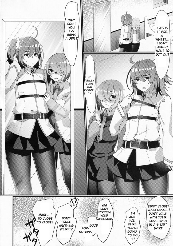 Josou Saserarete Futanari Kouhai Servant ni Onnanoko ni Sarechau Hon