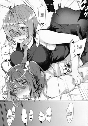 Josou Saserarete Futanari Kouhai Servant ni Onnanoko ni Sarechau Hon Page #19