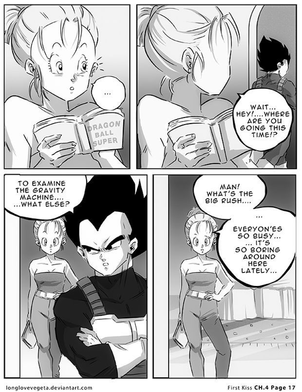 First Kiss   <DBZ, Dragon Ball, Vegeta, Bulma, Romantic, Romance>