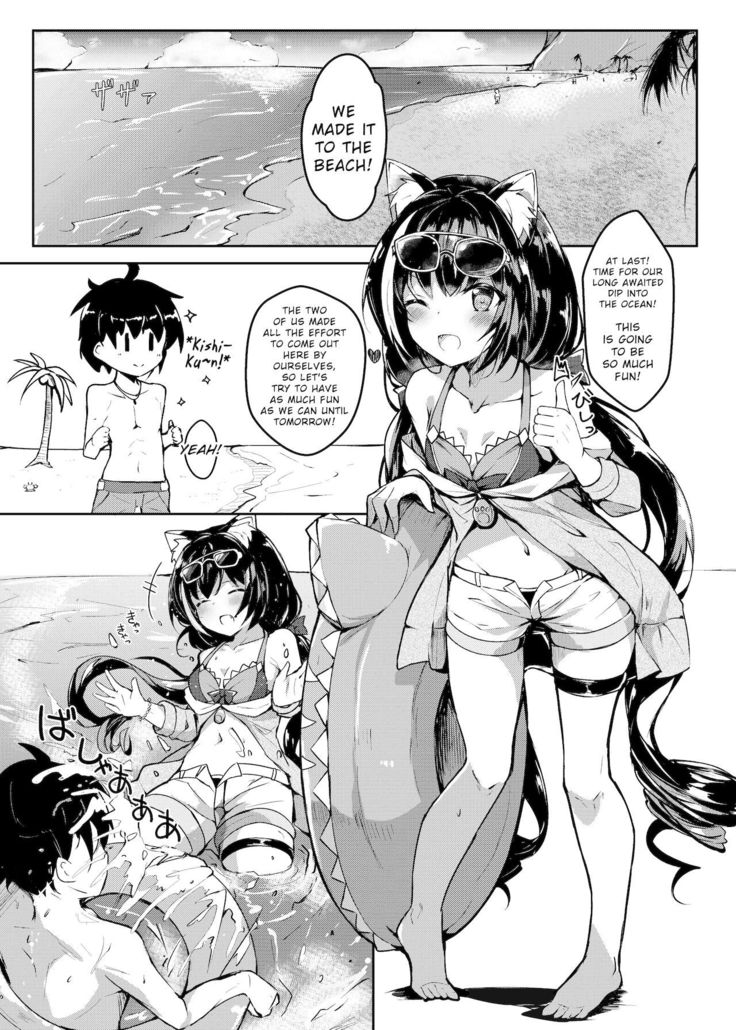 Deredere Kyaru-chan to Mizugi de Ecchi