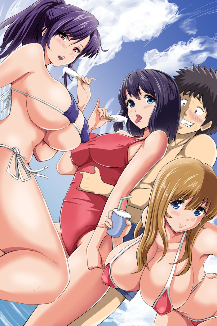 Jikan Teishi Kinou de Mizugi Gal no Kyonyuu o Yaritai Houdai Kui Makuru | 用停止時間功能和泳裝辣妹的巨乳拼命做到爽