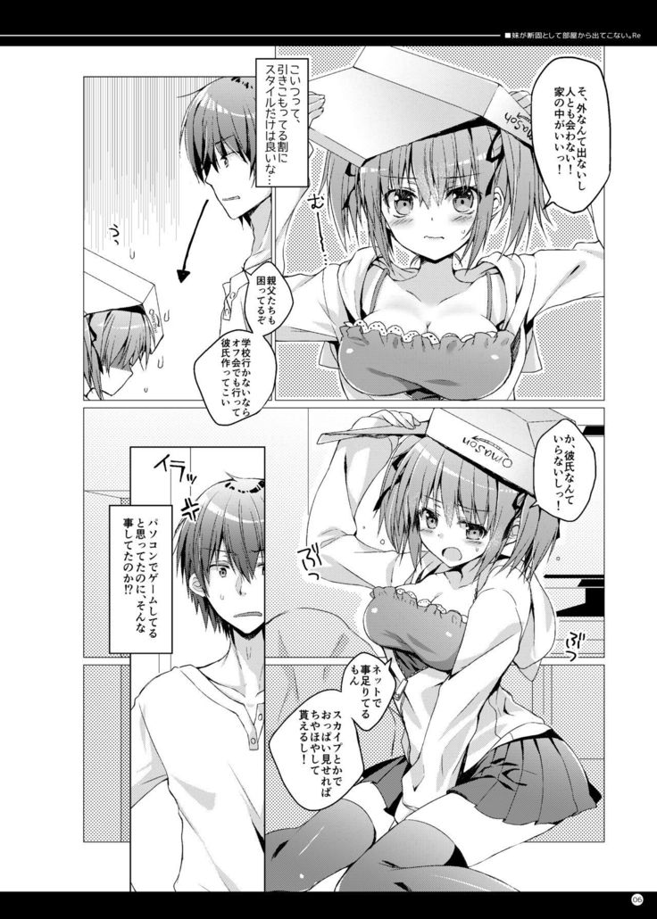 Imouto ga Danko to shite Heya Kara Detekonai.Re