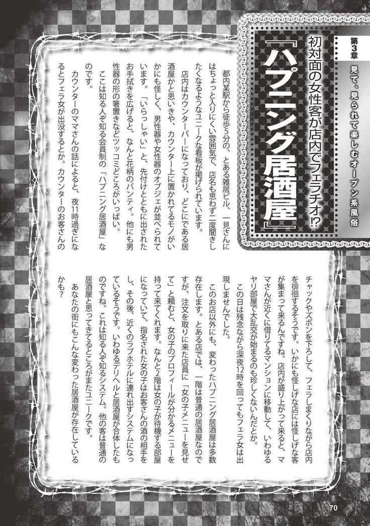 アブノーマル風俗入門 ラブドール風俗から、1000万円の風俗嬢まで