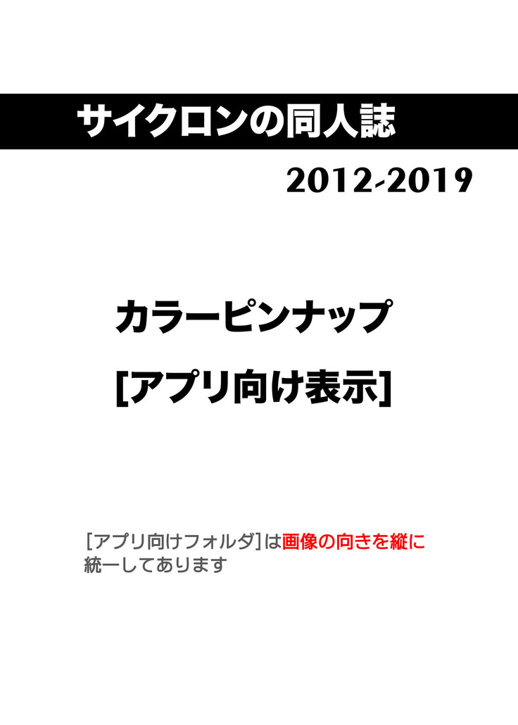 サイクロンの同人誌まとめ 2012-2019 part 2