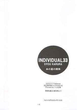 Individual 33 Ano Natsu no Kankei Page #18