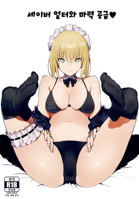 Saber Alter to Maryoku Kyoukyuu | 세이버 얼터와 마력 공급♡