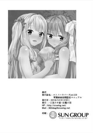 コトノハラバーズ vol.03 【琴葉姉妹初期設定マニュアル】 Page #22