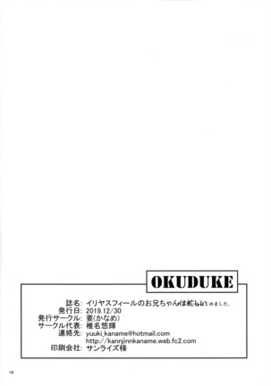 Illya Sufīru no Oniīchan wa Isogashii Page #19