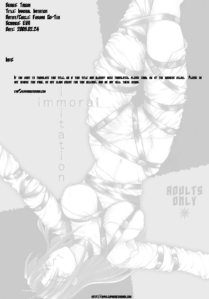 Immoral Imitation