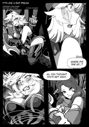 "It's Like A Bad Dream" Windranger x Drow Ranger comic by Riko